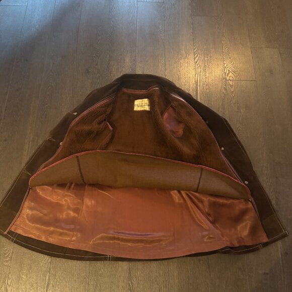 VINTAGE SUEDE JACKET WITH REMOVABLE LINING MADE IN CANADA XS/S - Picture 5 of 15